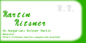 martin nitsner business card